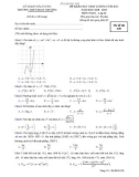 Đề KSCL cuối HK1 môn Toán lớp 12 năm 2018-2019 - THPT Đoàn Thượng - Mã đề 628