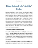 Khẳng định mình trên 'sân khấu' lớp học