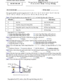 Đề thi thử THPT Quốc gia môn Hóa học năm 2018 lần 2 - THPT Đoàn Thượng - Mã đề 628