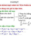 CHƯƠNG 5 TÍNH GẦN ĐÚNG ĐẠO HÀM VÀ TÍCH PHÂN XÁC ĐỊNH