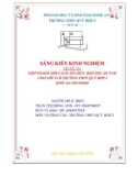 Sáng kiến kinh nghiệm THPT: Một số đổi mới cách tổ chức họp phụ huynh cho lớp 12 ở trường THPT Quỳ Hợp 2