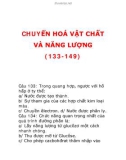 CHUYỂN HOÁ VẬT CHẤT VÀ NĂNG LƯỢNG (133-149)