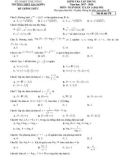 Đề kiểm tra tập trung lần 3 môn Toán phần Đại số lớp 12 năm 2017-2018 - THPT Gia Nghĩa - Mã đề 178