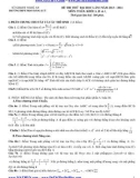 Đề thi thử ĐH môn Toán lần 1 (2013-2014) khối A,B,A1 - THPT Phan Đăng Lưu (Kèm đáp án)