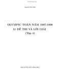 OLYMPIC TOÁN NĂM 1997-1998 51_ ĐỀ THI VÀ LỜI GIẢI (Tập 4)