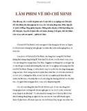 LÀM PHIM VỀ HỒ CHÍ MINH