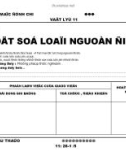 giáo án vật lý 11 - một số loại nguồn điện