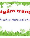 Bài giảng Ngữ văn lớp 8 - Bài 21: Ngắm trăng