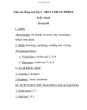 Giáo án tiếng anh lớp 5 - SELF-CHECK THREE Period 48