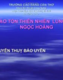 Tài liệu về KHU BẢO TỒN THIÊN NHIÊN LUNG NGỌC HOÀNG