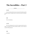 The Incredibles – Part 3