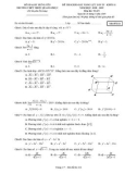 Đề thi khảo sát năng lực lần 4 môn Toán 11 năm 2018-2019 có đáp án - Trường THPT Triệu Quang Phục