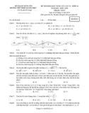 Đề thi khảo sát năng lực lần 2 môn Toán 11 năm 2018-2019 - Trường THPT Triệu Quang Phục