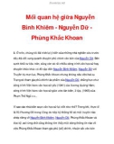 Mối quan hệ giữa Nguyễn Bỉnh Khiêm - Nguyễn Dữ Phùng Khắc Khoan_7