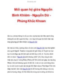 Mối quan hệ giữa Nguyễn Bỉnh Khiêm - Nguyễn Dữ Phùng Khắc Khoan_4