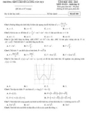 Đề thi học kì 1 môn Toán lớp 12 năm 2022-2023 có đáp án - Trường THPT chuyên Lương Văn Tụy, Ninh Bình