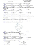 Đề thi KSCL môn Toán lớp 12 năm 2020-2021 có đáp án (Lần 3) - Sở GD&ĐT Vĩnh Phúc (Mã đề 013)