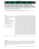 Báo cáo khoa học: Pyruvate: ferredoxin oxidoreductase and bifunctional aldehyde–alcohol dehydrogenase are essential for energy metabolism under oxidative stress in Entamoeba histolytica