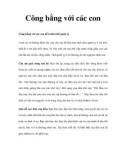 Công bằng với các con