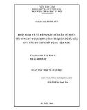 Luận văn Thạc sĩ Luật học: Pháp luật về xử lý nợ xấu của các tổ chức tín dụng từ thực tiễn Công ty quản lý tài sản của các tổ chức tín dụng Việt Nam