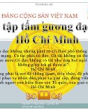 Bài giảng Học tập tấm gương đạo đức Hồ Chí Minh