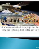 Chiến tranh tiền tệ-Tài chính quốc tế