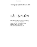 Bài tập lớn môn Đường lối cách mạng của Đảng Cộng sản Việt Nam: Vì sao nói giai cấp công nhân là giai cấp duy nhất có đủ điều kiện lãnh đạo cách mạng Việt Nam thế kỷ XX? Điều kiện nào là điều kiện quan trọng nhất?