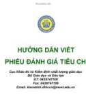 Bài giảng Hướng dẫn viết phiếu đánh giá tiêu chí