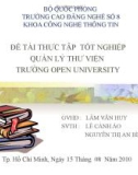 Đề tài thực tập tốt nghiệp: Quản lý thư viện trường Open University