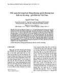 Mối quan hệ trong hoạt động nhượng quyền thương mại lĩnh vực ăn uống - giải khát tại Việt Nam