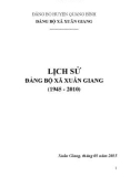 Ebook Lịch sử Đảng bộ xã Xuân Giang (1945-2010): Phần 1