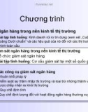 Bài tập tình huống : Ngân hàng trong nền kinh tế thị trường