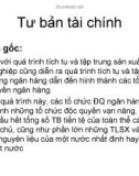 Bài giảng: Tư bản tài chính