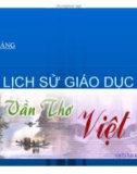 Bài giảng Lịch sử Giáo dục