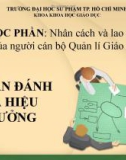 Bài thuyết trình: Chuẩn đánh giá hiệu trưởng