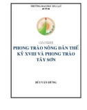 Giáo trình Phong trào nông dân thế kỷ XVIII và phong trào Tây Sơn: Phần 1