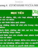 Bài giảng: chương 4 Cơ sở hành vi của nhóm