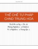 Thể chế tư pháp cộng hòa nhân dân Trung Hoa