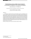 Bắt nạt trực tuyến ở học sinh trung học cơ sở: Tổng quan các nghiên cứu trên thế giới và Việt Nam