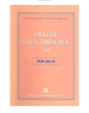 Địa chí Thừa Thiên Huế: Phần 1