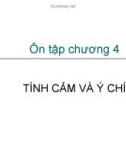 Ôn tập chương 4: TÌNH CẢM VÀ Ý CHÍ