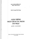 Giáo trình Phân tích tác phẩm Âm nhạc (Quyển 1-Bậc đại học) - PGS.TS. Nguyễn Thị Nhung