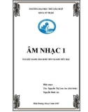 Âm nhạc 1 (Tài liệu dành cho sinh viên ngành tiểu học) - Trường ĐH Thủ Dầu Một