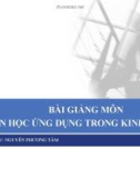 Tin học ứng dụng trong kinh doanh - Công thức mảng