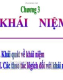 Bài giảng Chương 3: Khái niệm