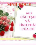 Bài giảng Sinh học 8 bài 9: Cấu tạo và tính chất của cơ