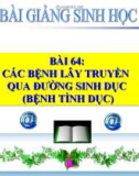 Bài giảng Sinh học 8 bài 64: Các bệnh lây truyền qua đường sinh dục (bệnh tình dục)