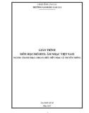 Giáo trình Âm nhạc Việt Nam - Trường Cao đẳng Lào Cai