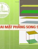 Bài giảng Hình học 11 - Bài 4: Hai mặt phẳng song song