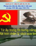 Bài giảng Lịch sử 12 bài 13: Phong trào dân tộc dân chủ ở Việt Nam từ năm 1925 đến năm 1930